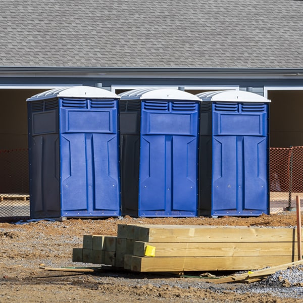 how can i report damages or issues with the porta potties during my rental period in Brockway MI